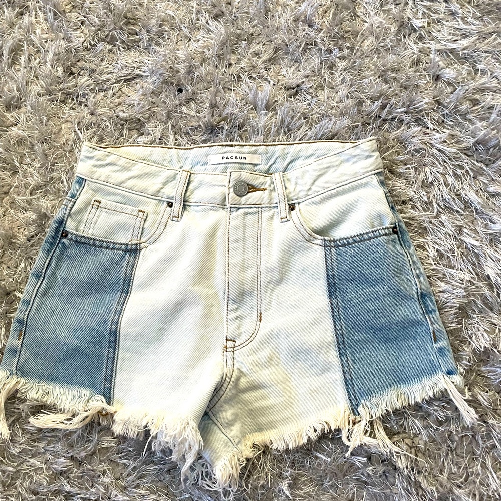 Pacsun high rise festival jean shorts